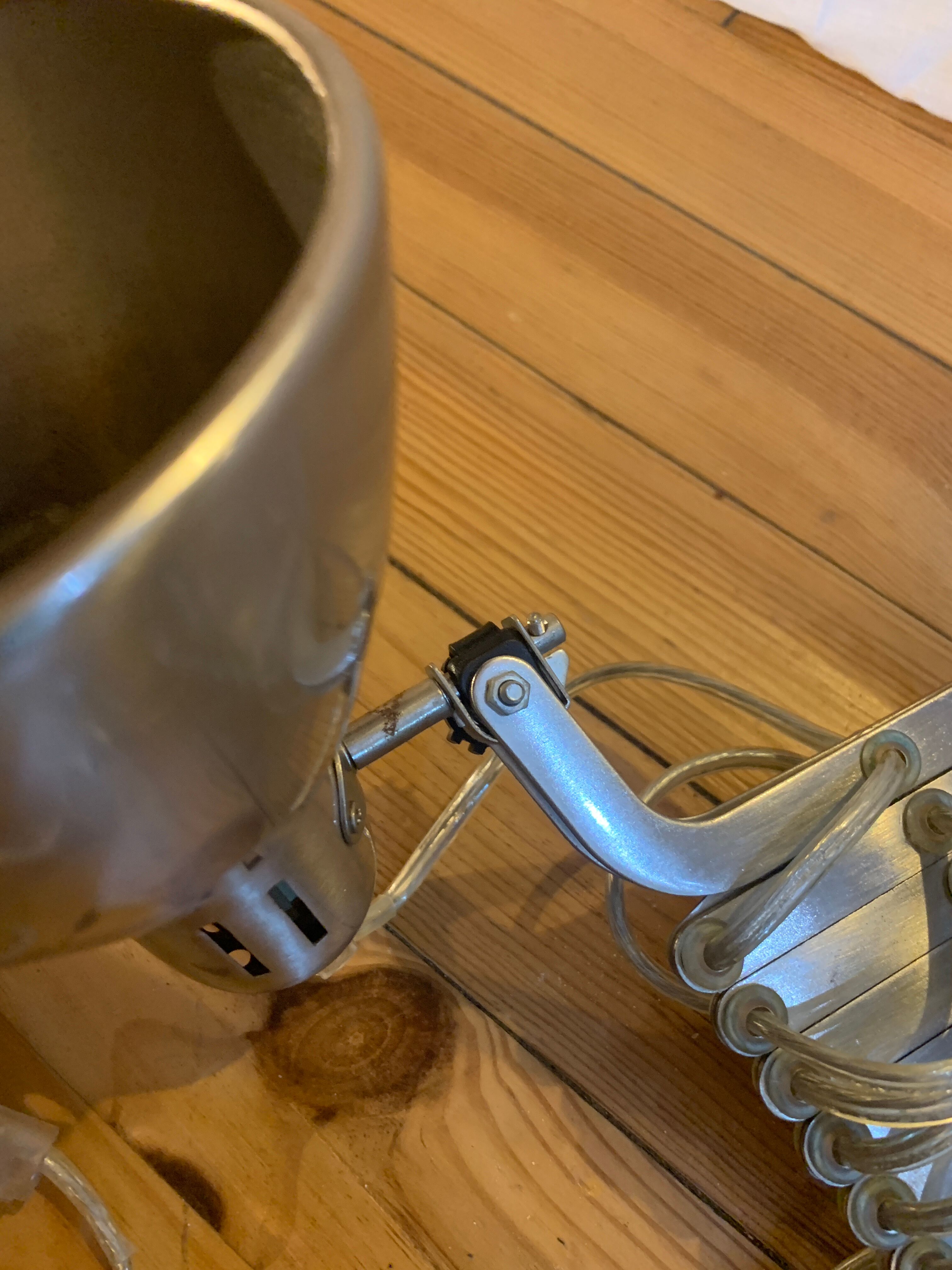 Industrial style retractable wall sconces