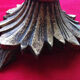 Lamp with stuccoed wooden walking doré