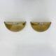 Mid-century pair of brass wall light sconces, 1970s