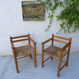 Pair of mulched chairs