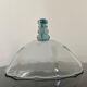 Cloche à plat en verre bleuté