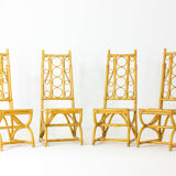 Tropical vintage bamboo chairs