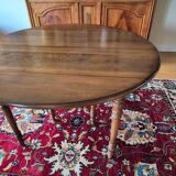 Solid cherry wood drop-leaf table