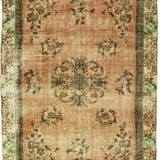 One-of-a-kind turkish handwoven vintage rug - rustic vintage charm 291x 177 cm