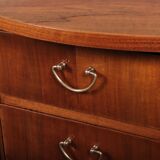 Walnut kidney desk by Tibergaard Nielsen, Denmark, c.1950