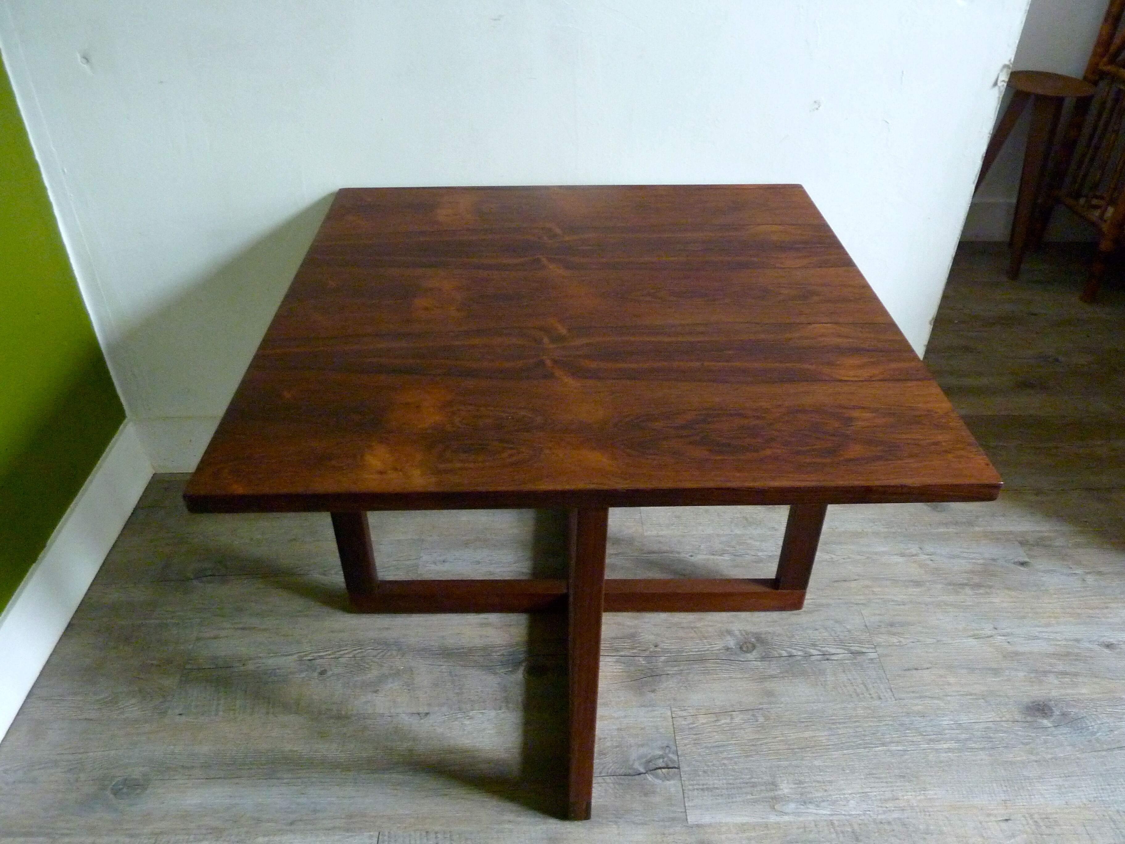 Table basse en palissandre de Rio des années 60