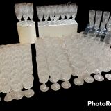 Service de verres à pied en cristal