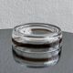 Timeless Murano glass valet tray in clear and brown glass 1970's