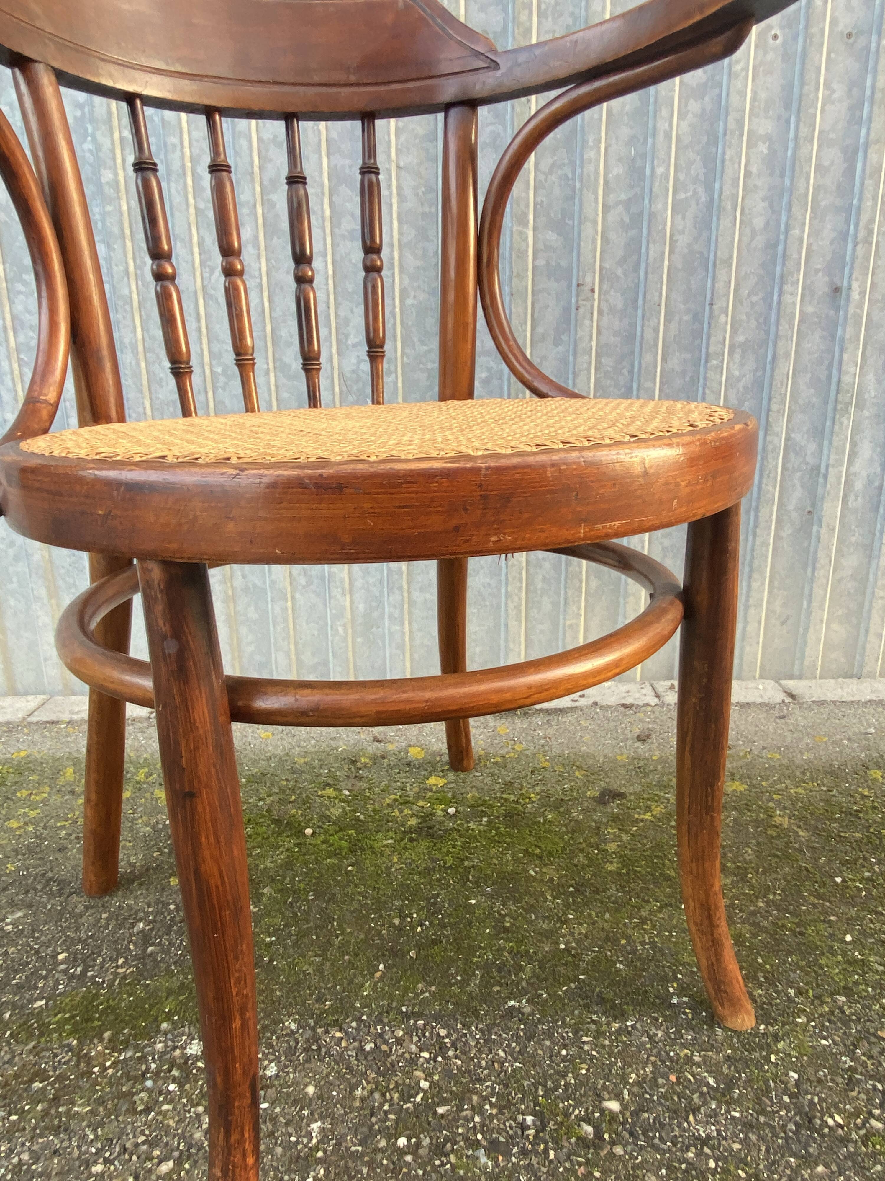 Fauteuil Bois courbé viennois vers 1920
