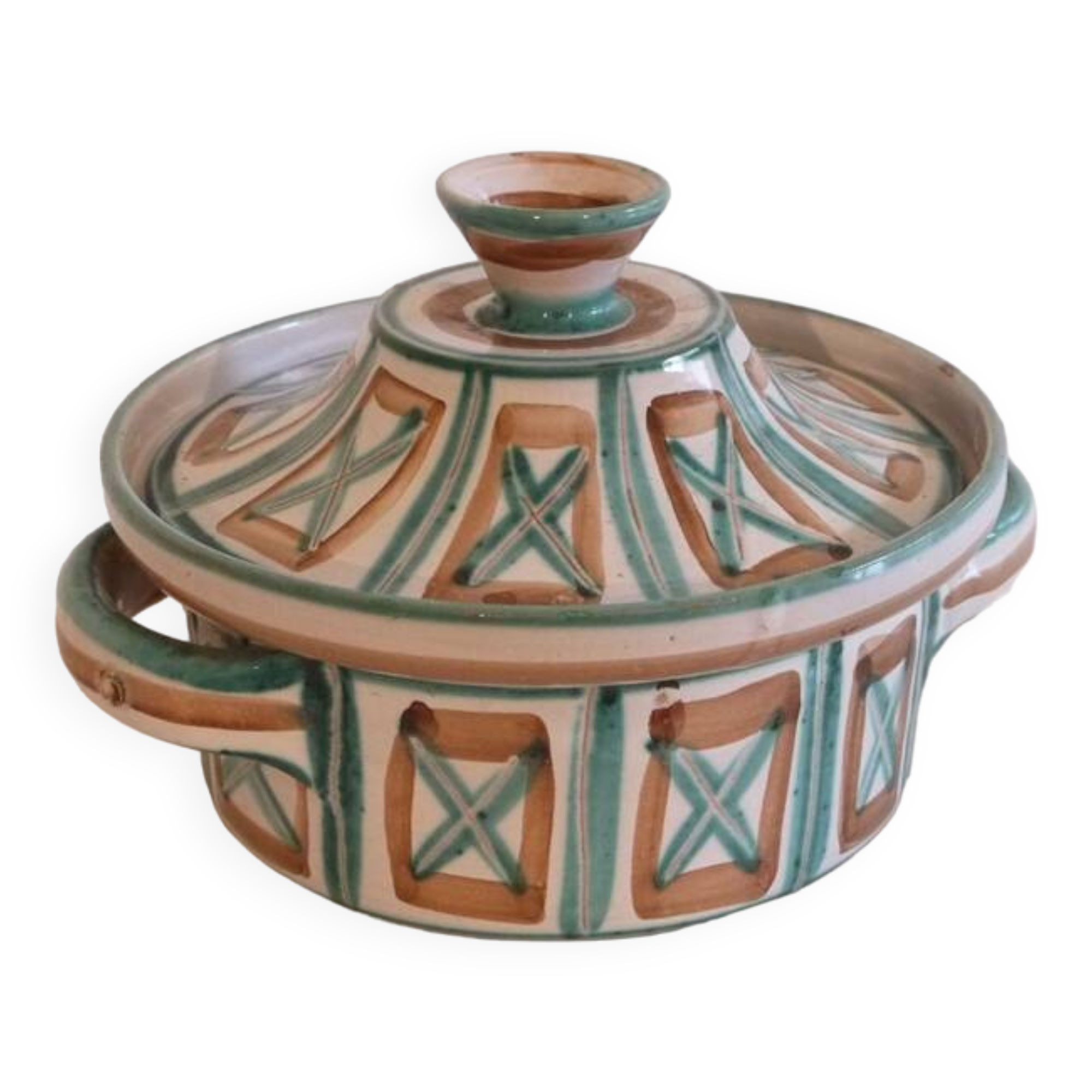 Lidded pot by Robert Picault, Vallauris ceramics