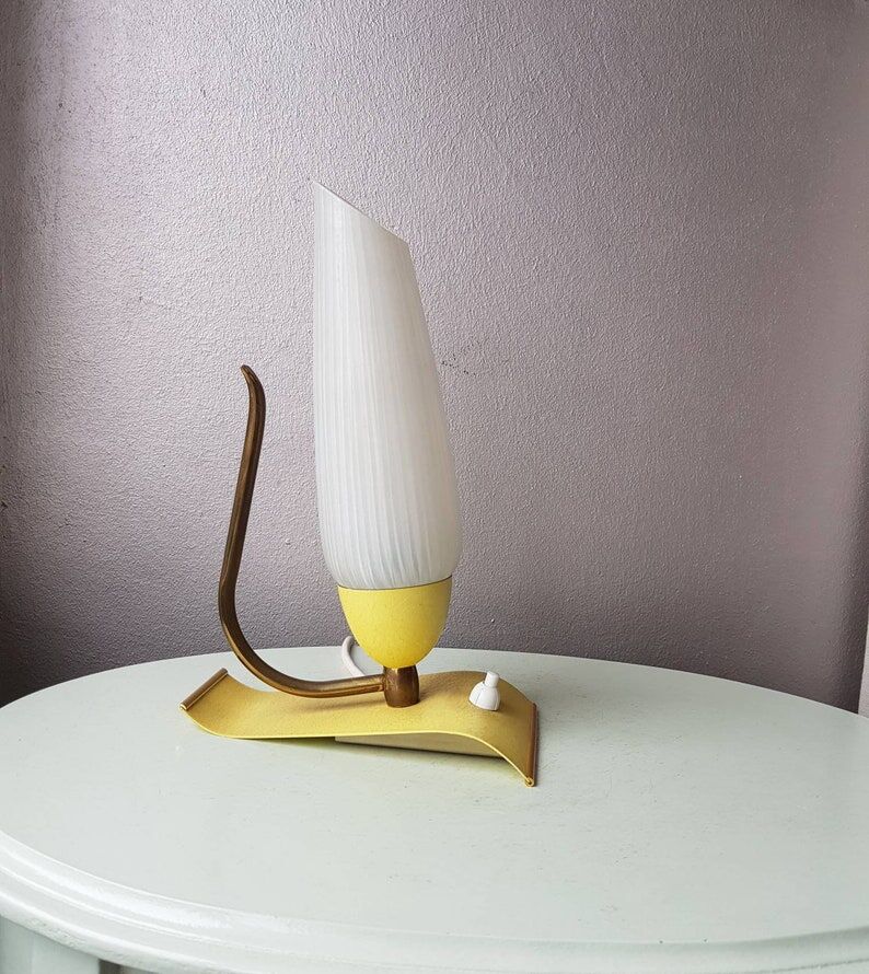 Italian night light 60s yellow