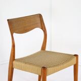 Ensemble de 4 eetkamerstoelen Fristho team naar Niels O Moller modèle 71
