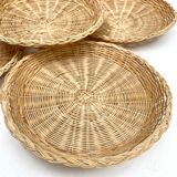 Braided round panières