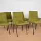 Set of 6 Paulin chairs model CM 145 produced by Meubles TV in 1954