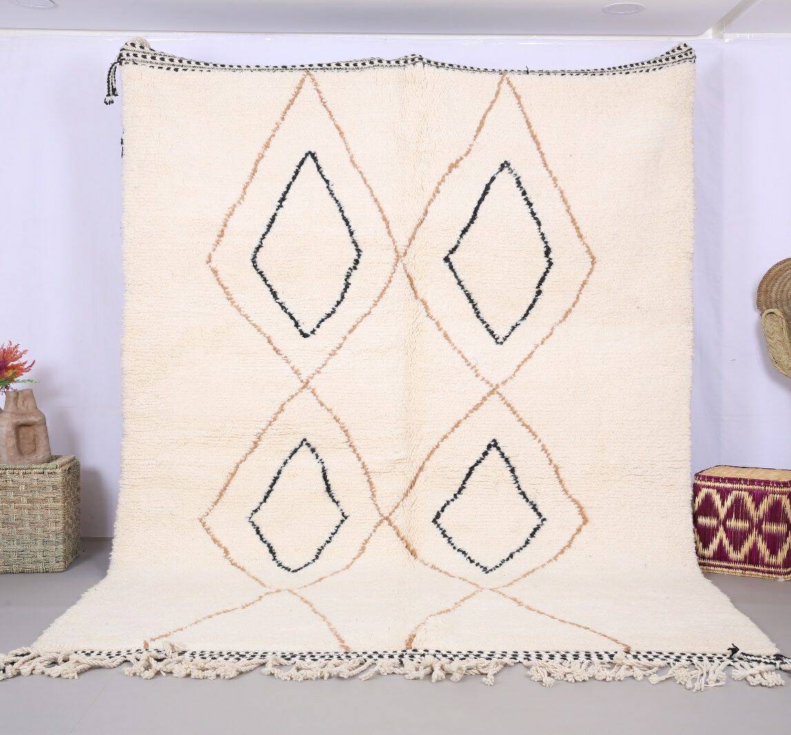 Mrirt rug in pure wool, handmade - 300 X 200 CM