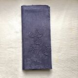 Old embroidered table napkin A C Violette