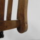Oak office chair with spring mechanism and armrests