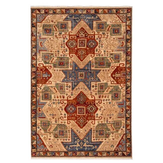 Ethnic rug red beige OTTO - Wool