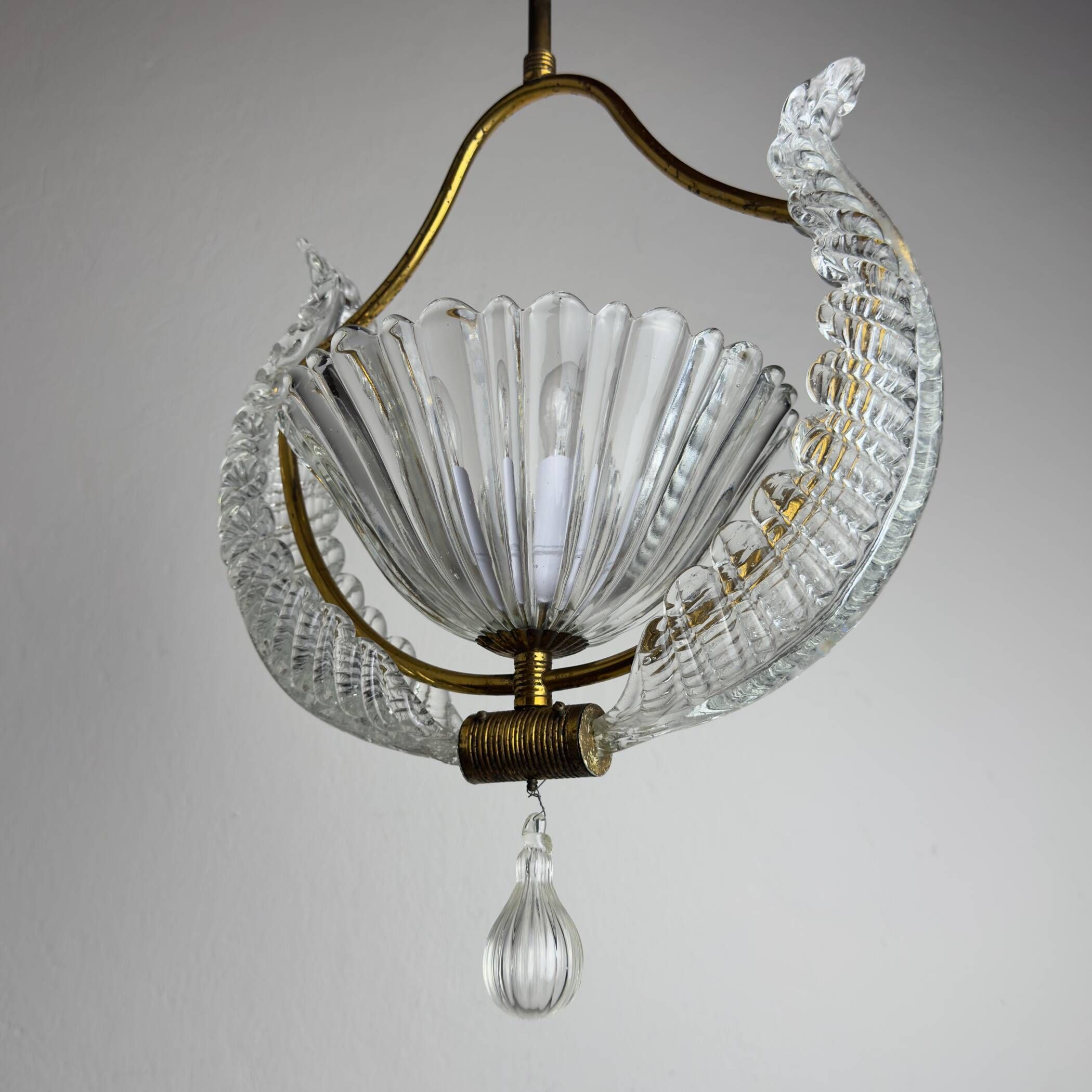 1930s Vintage Murano chandelier by Barovier & Toso, Italy