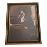 Large old photo portrait of a magistrate 1931