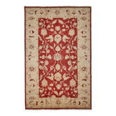 Tapis Oushak en laine noué à la main turc 202 cm x 306 cm