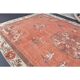 Vintage Turkish Oushak Handmade Wool Cotton Red Area Rug 191x311
