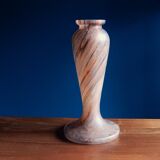 Art Nouveau vase in frosted glass paste
