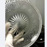 4 Baccarat plates in Greek key pattern 19th century