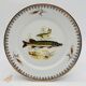 6 Limoges porcelain plates, fish pattern.