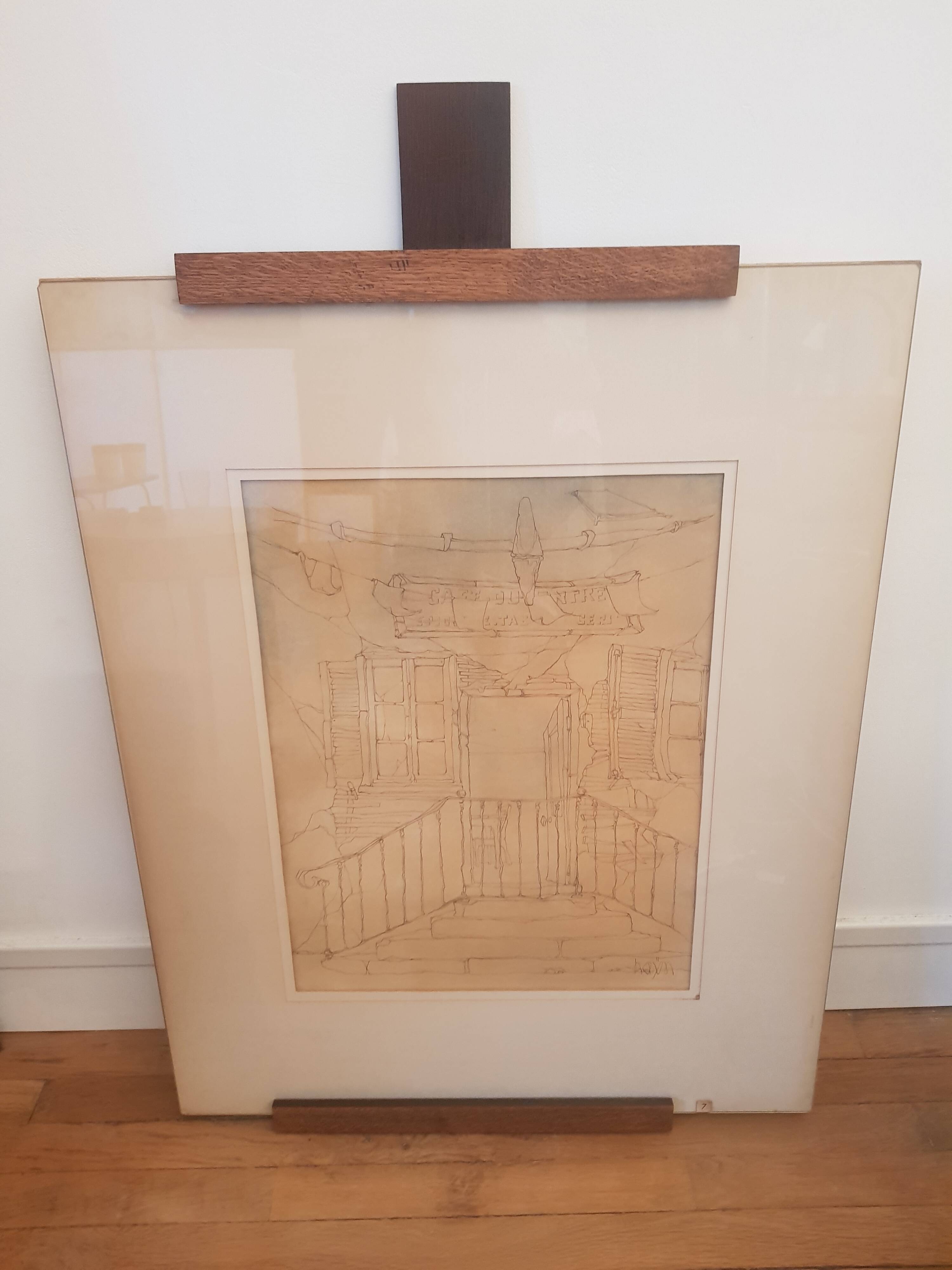 Vintage painting signed Hayn