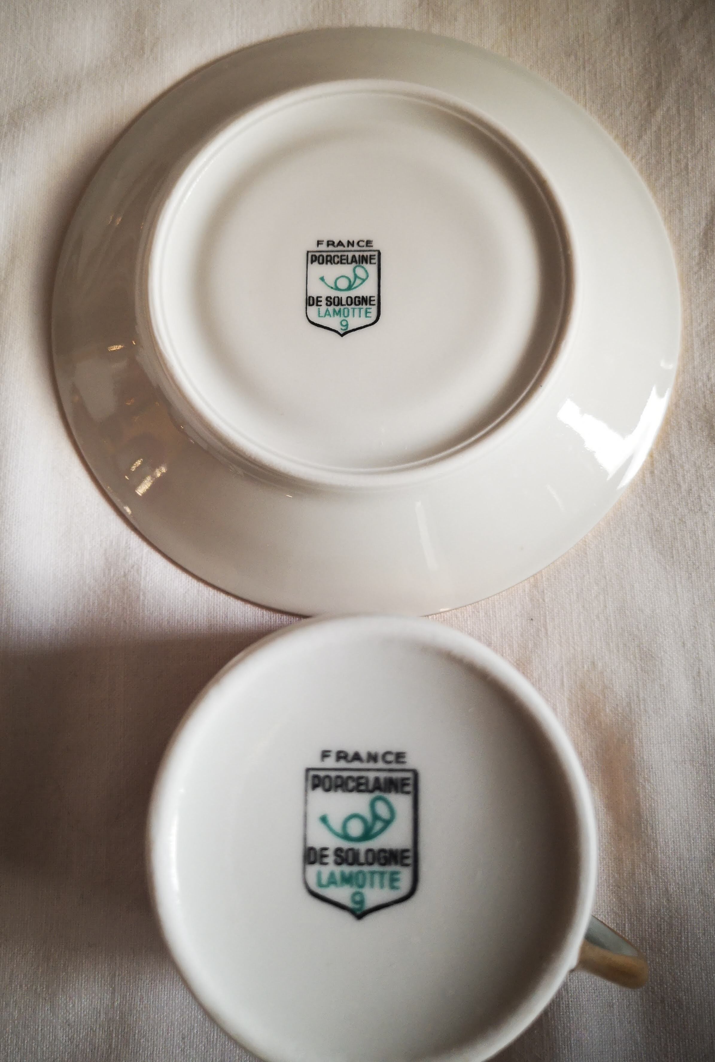 Sologne porcelain art deco coffee service