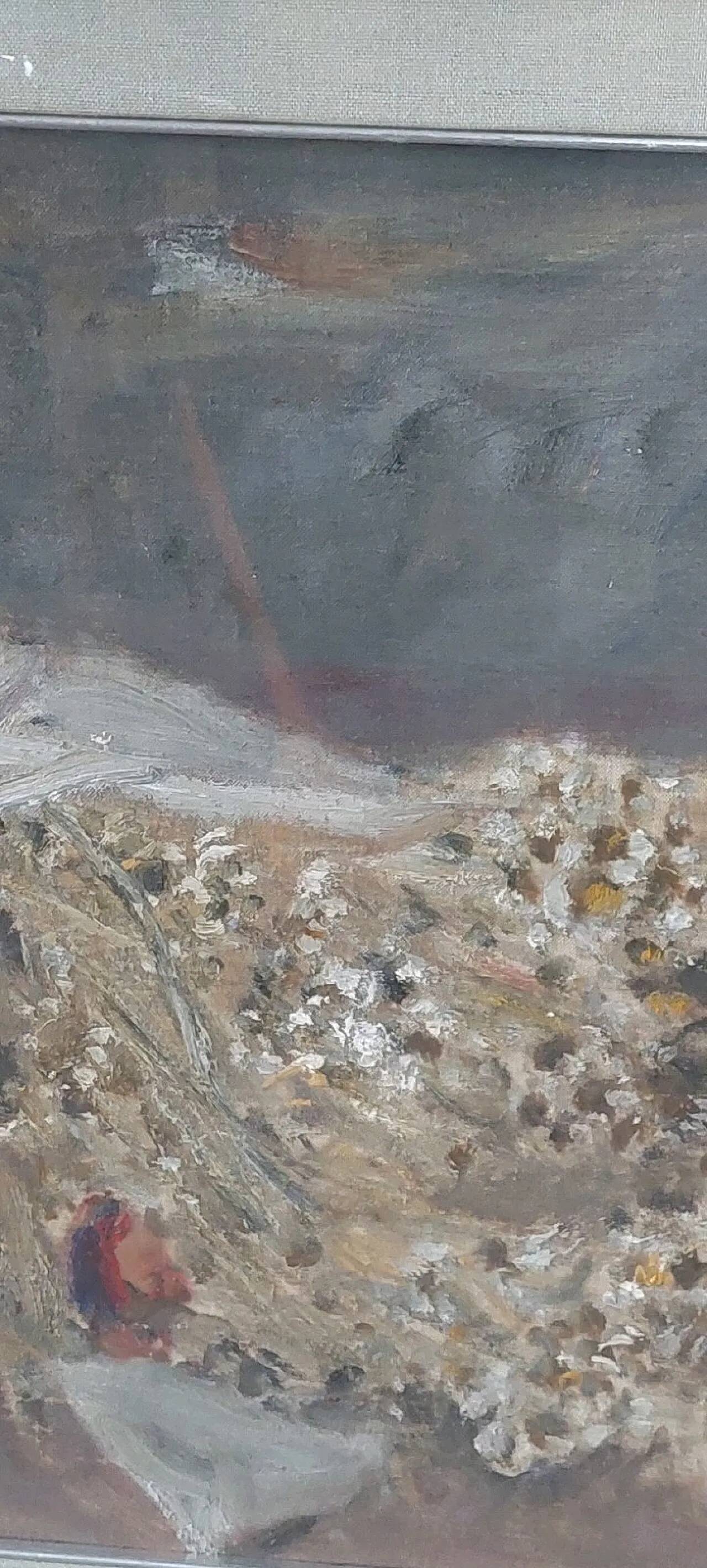 Still life by Giuseppe Manfredi, oil on cardboard, 20th century