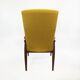 1960s High Back Yellow Bouclé Lounge Armchair Vintage Midcentury Lounge