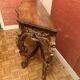 Antique carved wooden console – Louis XIV style – floral decoration