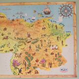 Vintage pictorial map of Venezuela 1960's
