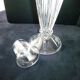 Pair of candlesticks or soliflores in Arques crystal Carthage model