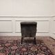 Set of Chesterfield armchairs velvet pattern grey