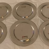 Set of 12 Stelton stainless steel under-plates