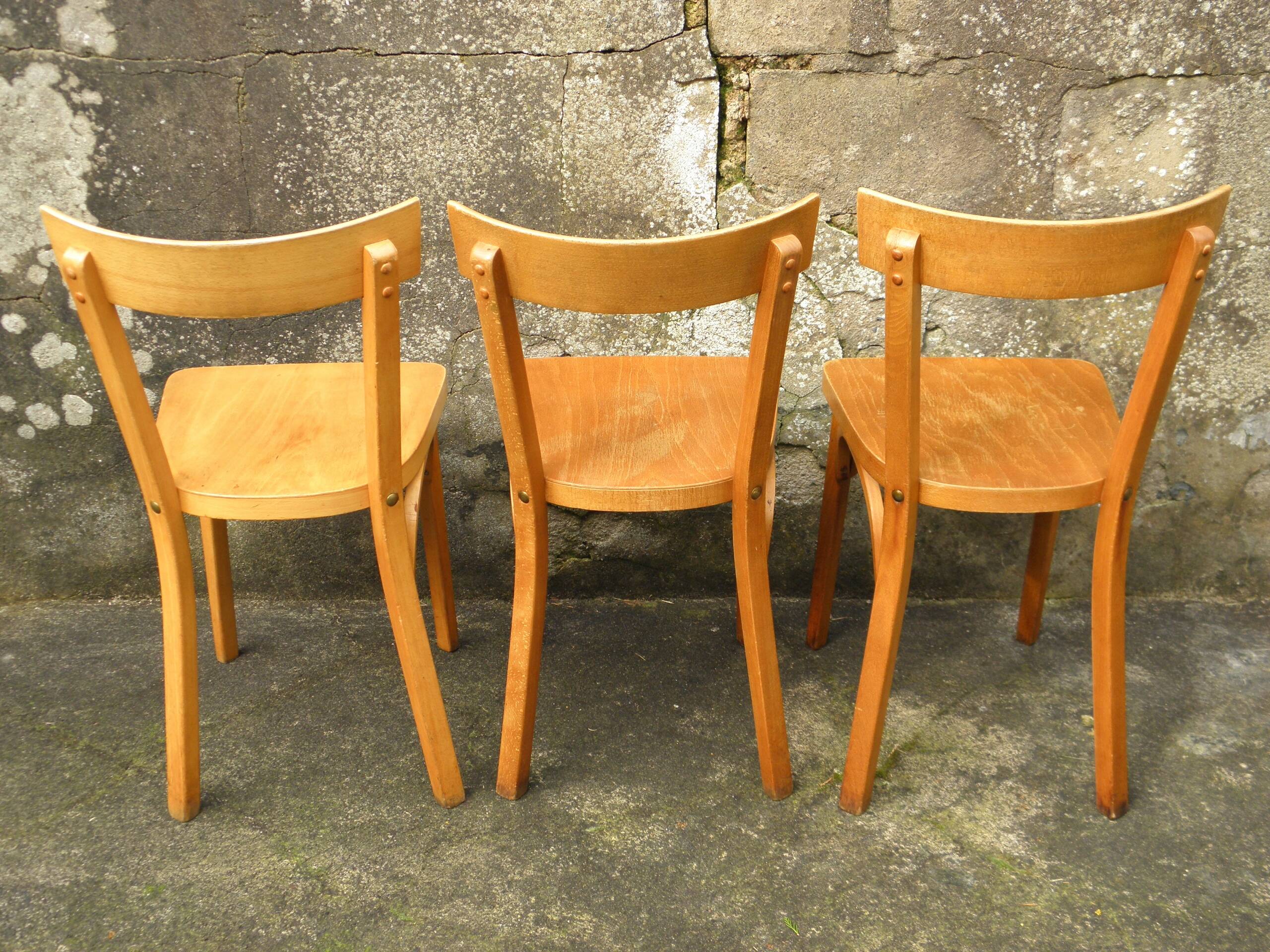 Set of 6 Baumann bistro chairs n° 18