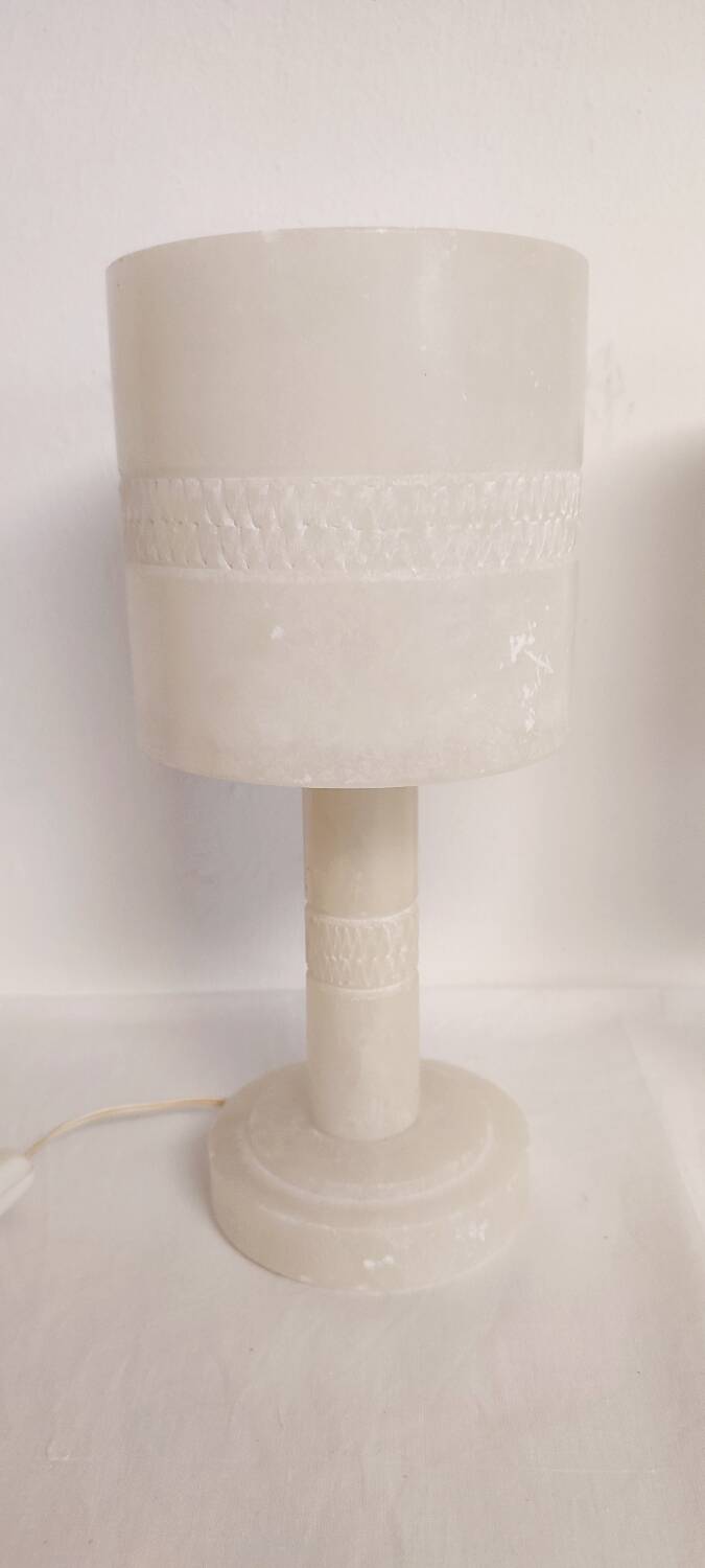 Paire de lampes de table en marbre. Espagne, années 1960.