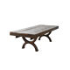Table basse en fonte et bois