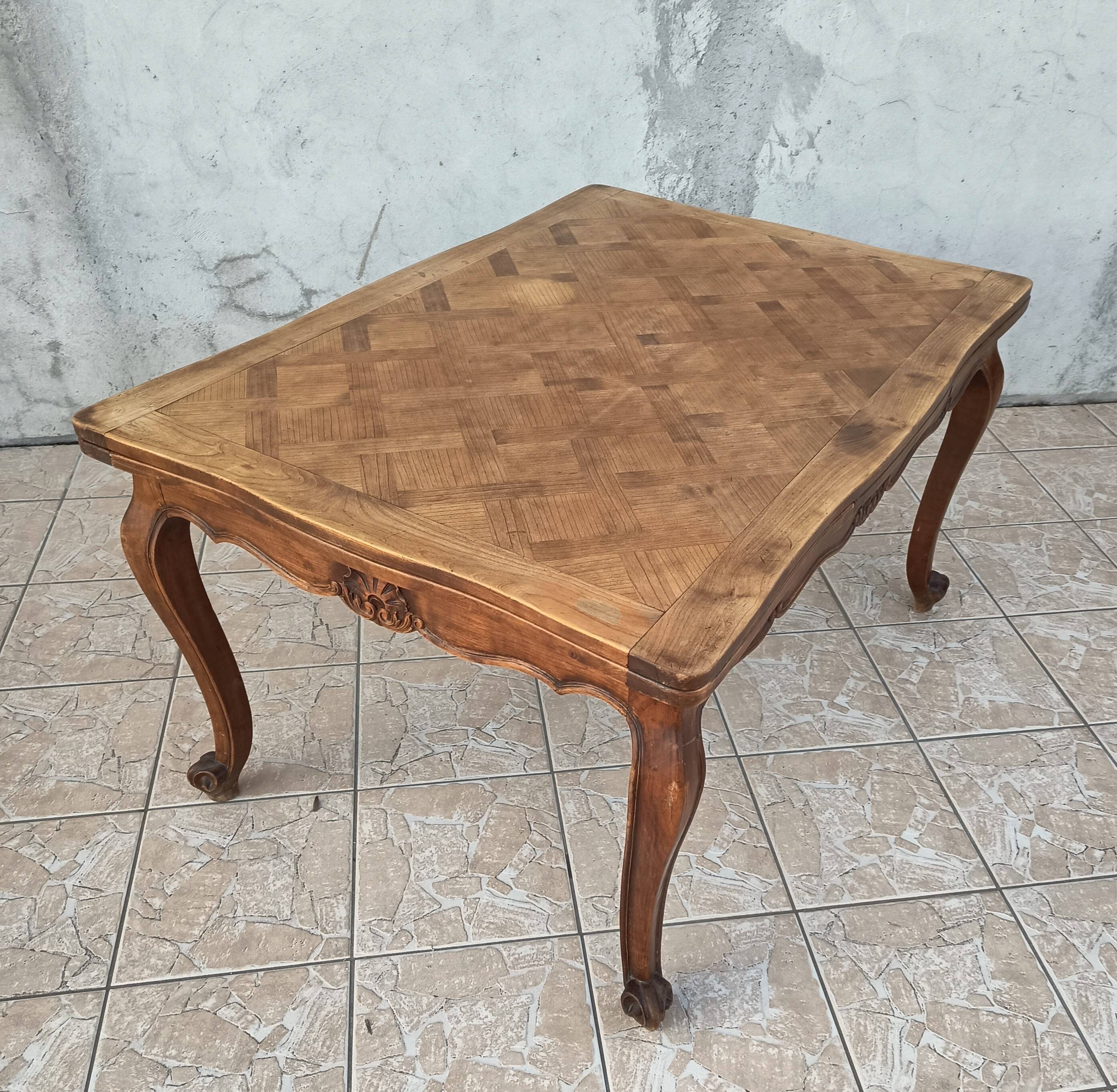 Louis XV style beech table