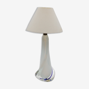 Murano glass table lamp  manufactured by Seguso Murano in Italy 1960