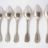 Set of 6 Chritofle silver spoons