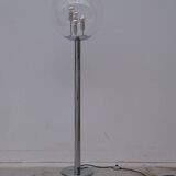 Floor lamp by doria leutchen in chrome and glass, germany 1970