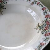 Soup plates x4, Onnaing, Guirlande model, 19th century