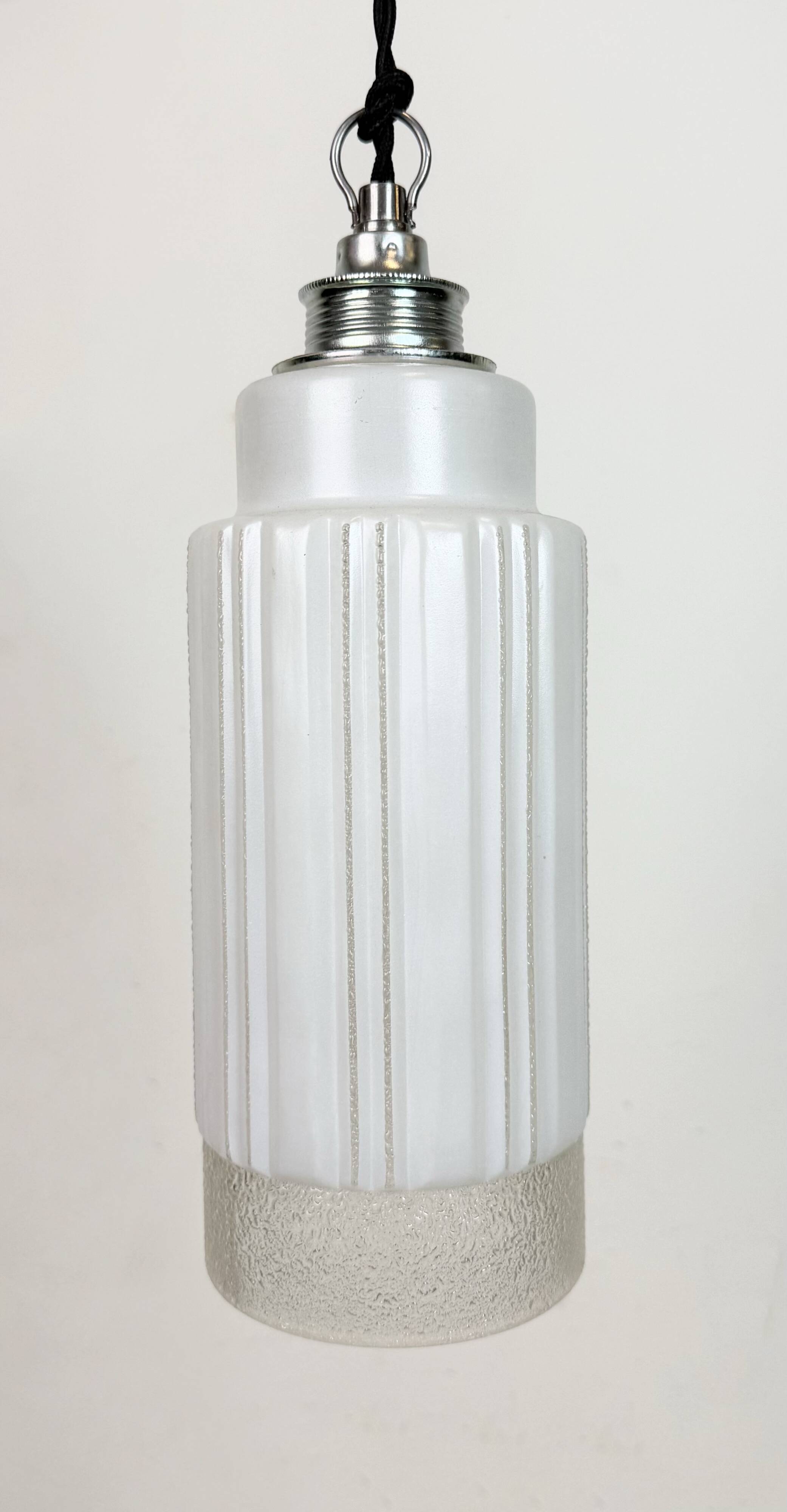 Vintage Glass Ceiling Light, 1970s