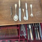 Set of Christofle silver-plated cutlery.