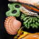 Assiette Barbotine Bord de mer