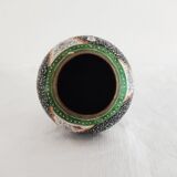 Small copper vase enamelled Persian decoration, circa 1940